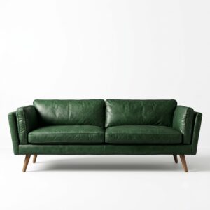 Regal Tufted Pure Leather 3-Seater Sofa