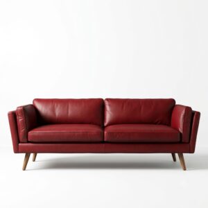 Regal Tufted Pure Leather 3-Seater Sofa